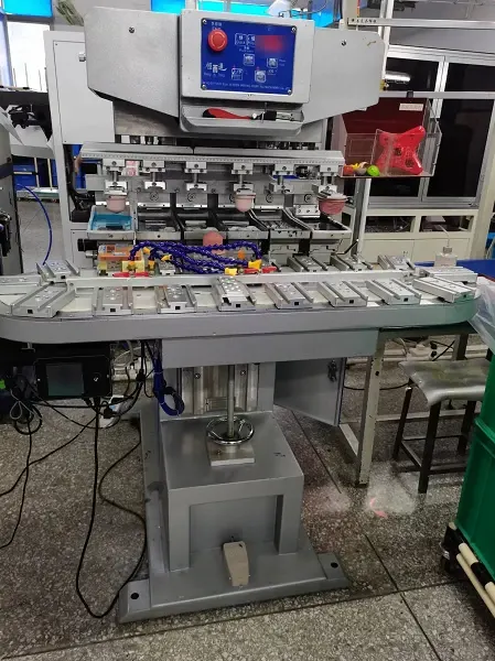 Six-color transfer printing equipment with work fixtures