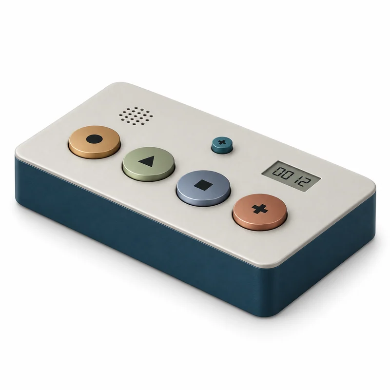 Digital concept rendering of Echo Trail, echo trail listening game. Not a physical prototype.