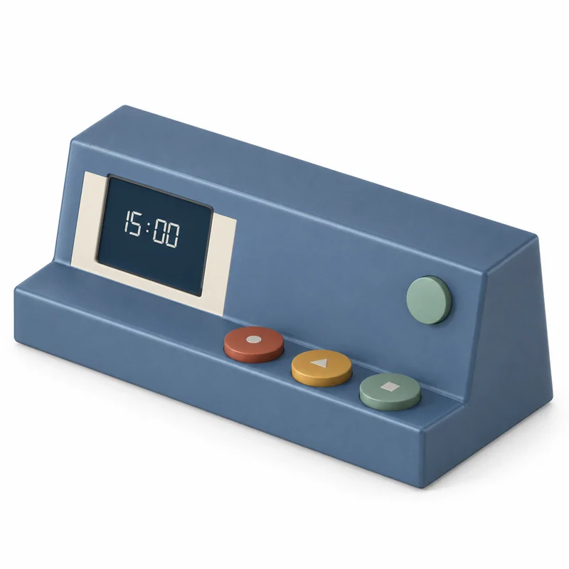 Digital concept rendering of RoutineRail, routinerail visual routine timer. Not a physical prototype.