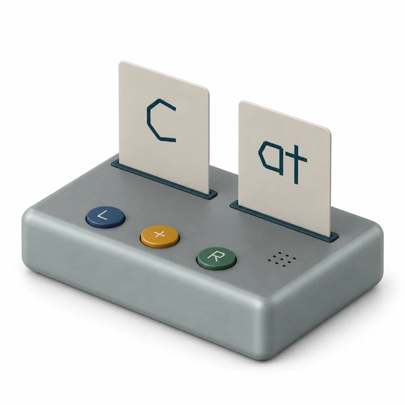 Digital concept rendering of Sound Steps, sound steps two-card sound pairing. Not a physical prototype.