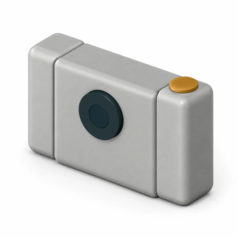 Digital concept rendering of TrailFrame, trailframe two-grip camera. Not a physical prototype.