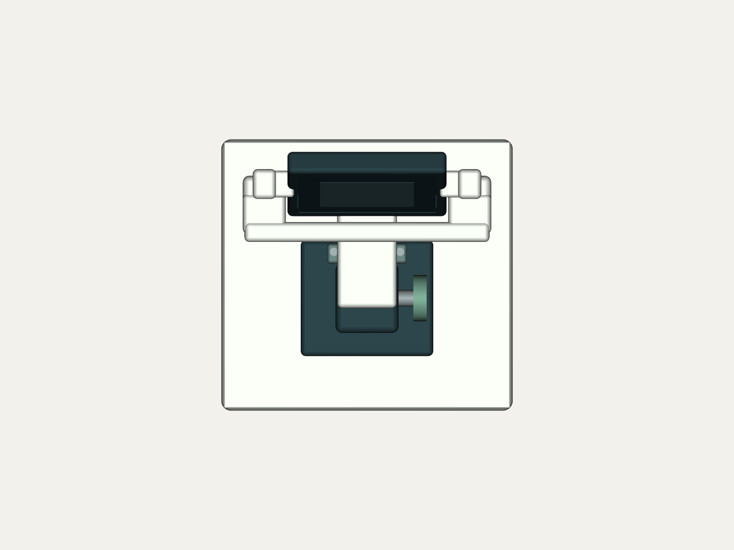 Detail view of the BenchLeaf digital concept. Geometry and features remain subject to physical validation.
