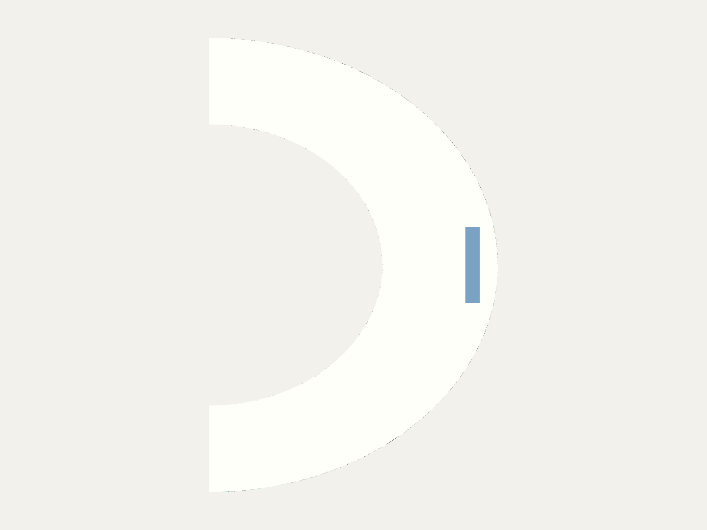 Front view of the ReadLoop digital concept. Proposed form, not a physical prototype.